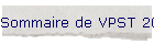 Sommaire de VPST 2005-2006