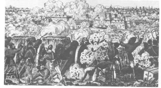 Paris état de siége de 1870 1871(Imagerie de p Didion, Metz Musée Carnavalet Photo Roger Viollet)du dictionnaire d' Histoire de France de  Perrin  Alain Decaux et André Castelot Librairie Académique Pérrin P 758