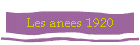 Les anees 1920