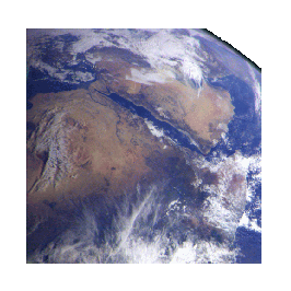 Le Nord-Est de l'Afrique et la Pninsule d'Arabie  Coyright  NASA/JPL) 